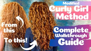 Modified Curly Girl Method Wash Day & Style - How to Wash Curly Hair