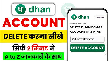 Dhan Account close kaise kare | Dhan Account Delete kaise kare