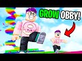 Can We Beat This GROW OBBY?! (TINY JUSTIN vs. GIANT JUSTIN!)