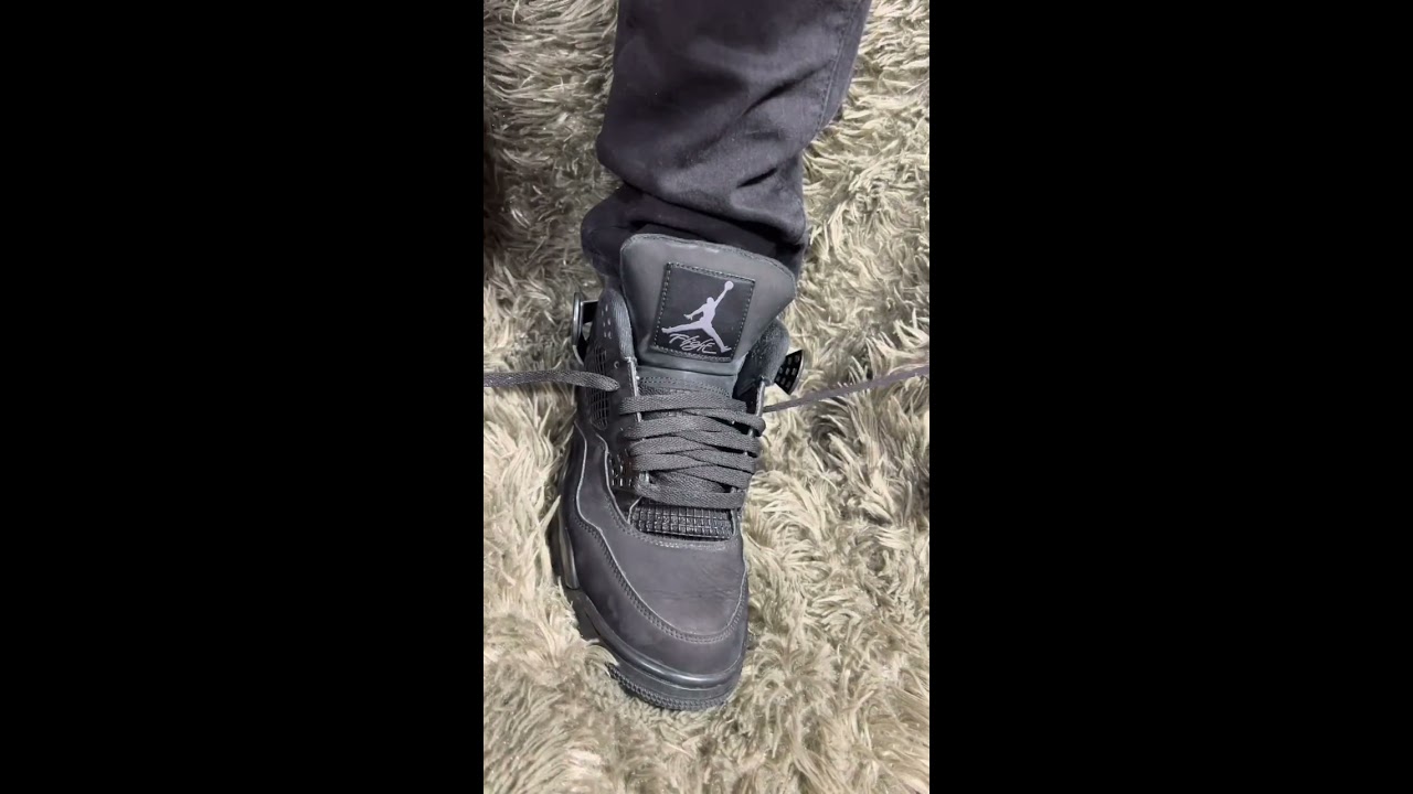 Jordan 4 Black Cat Laces Tutorial Fire Or Overrated Pair 