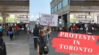 ПРОТЕСТЫ В ТОРОНТО | PROTESTS IN TORONTO #shorts