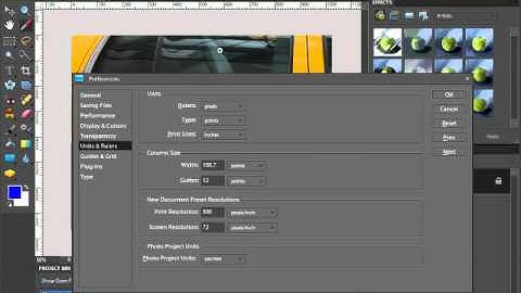 Photoshop Tutorial - Preferences - Units & Rulers