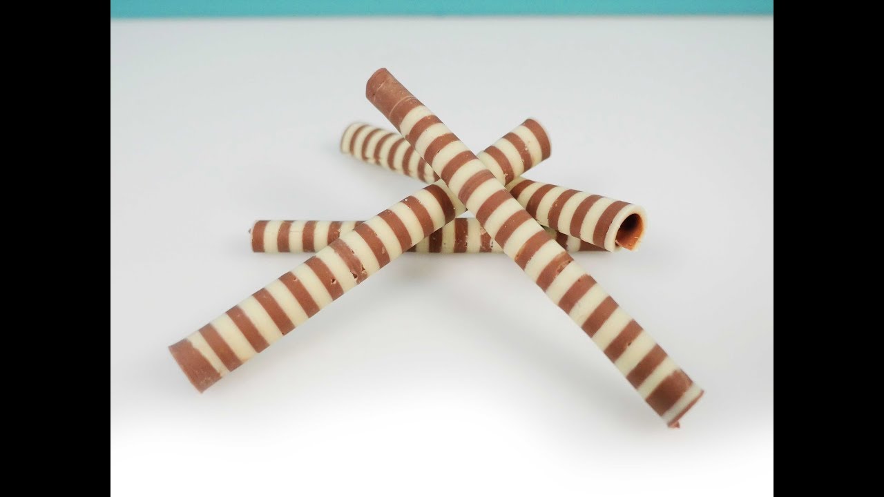 How to make Chocolate Cigarellos more Chocolate Decorations, chocolate cigarettes