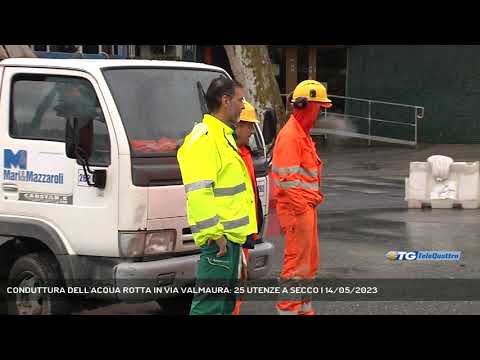 CONDUTTURA DELL'ACQUA ROTTA IN VIA VALMAURA: 25 UTENZE A SECCO | 14/05/2023