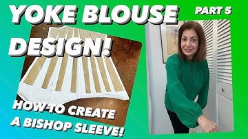 BISHOP SLEEVE  TUTORIAL | YOKE BLOUSE DESIGN | BISHOP  SLEEVE TUTORIAL  |  YOKE  BLOUSE  DESIGN