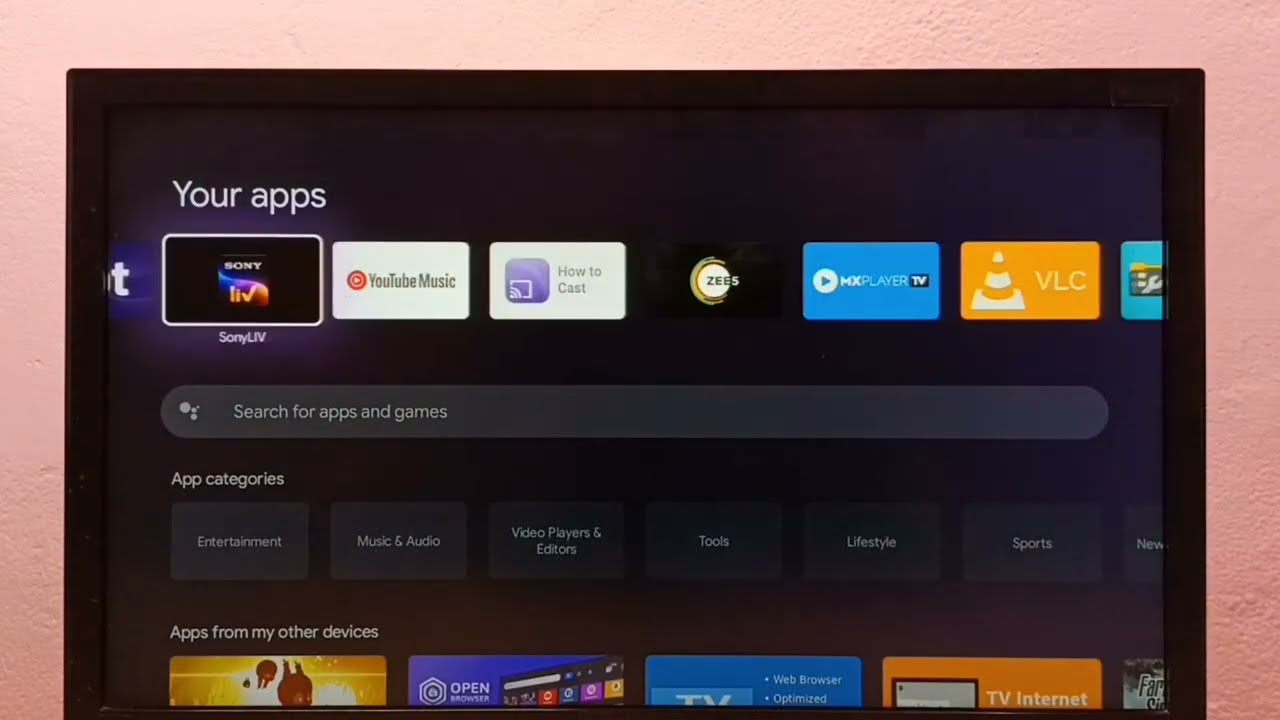 Install apps on Panasonic TVs