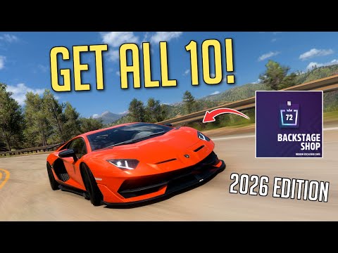 The 10 BEST BACKSTAGE PASS Cars in 2026! | Forza Horizon 5