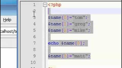 PHP Tutorial - 12 - Adding and Modifying Elements in an Array.flv