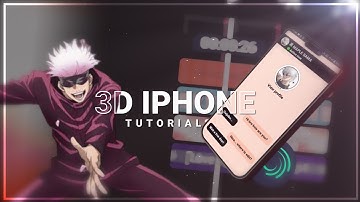 3D iPhone chat tutorial alight motion