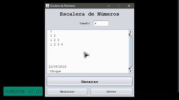 Escalera de Números - Ejercicio en Java (Usando NetBeans)