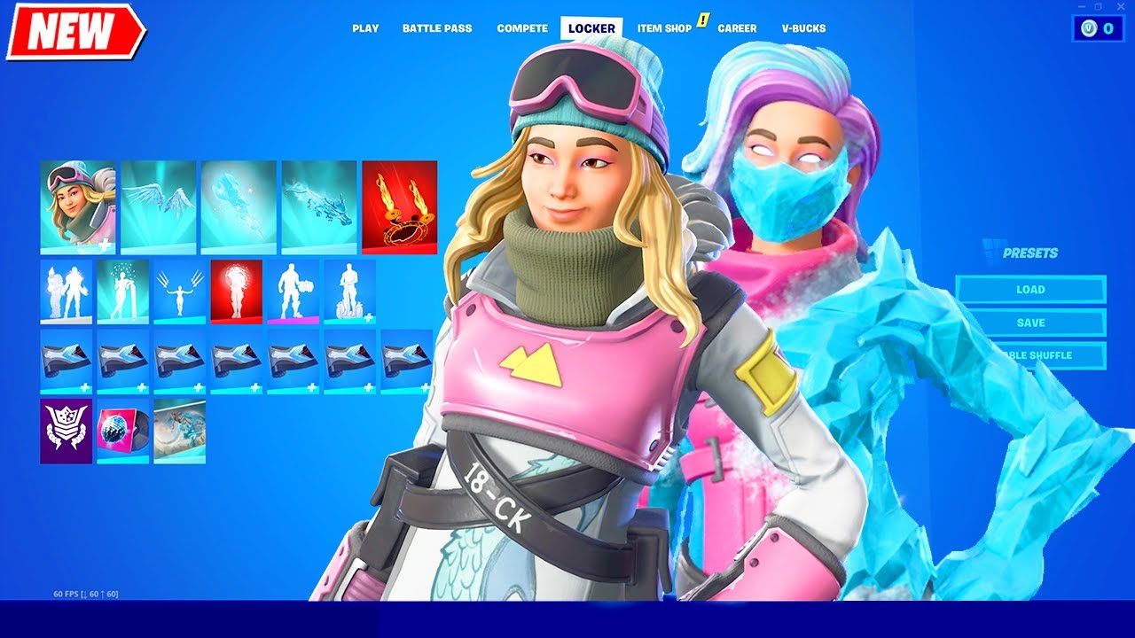 Chloe Kim Skin and Emote Fortnite with full Set showcase シ YouTube