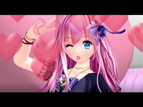 【MMD】　ハッピートラップ　闇音レンリ　 葉月式