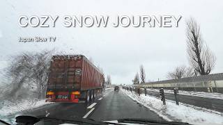 ASMR Heavy Snow and Winter Roads | Cozy Winter Drive Rural Japan ⛄️23