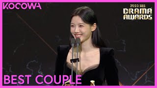 Best Couple Award Winners Song Kang U0026 Kim Yoo Jung 2023 Sbs Drama Awards Kocowa
