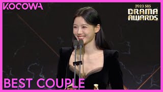 Best Couple Award Winners: Song Kang & Kim Yoo Jung | 2023 SBS Drama Awards | KOCOWA 