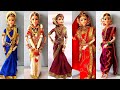 5 Barbie Indian Bridal Saree Draping (Kerala, Marathi, Tamilnadu, Bengali and  South Indian Style)