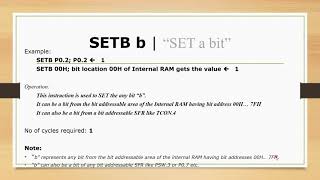 Boolean Instructions part1