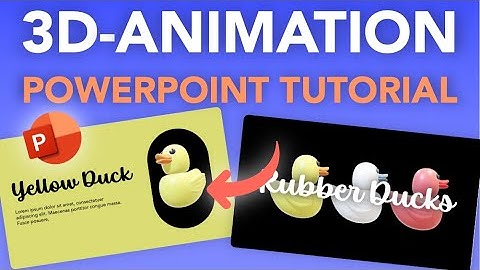 EASY 3D ANIMATIONS in POWERPOINT