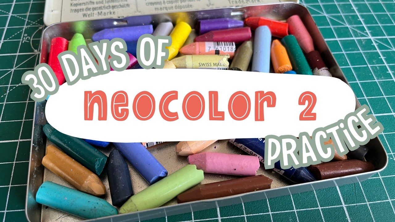 I used Neocolor 2 crayons for a month!