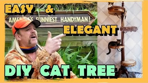 DIY 4 🛠 Easy Cat Tree 😺 Make a simple & elegant cat tree