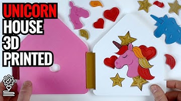 3d printed Unicorn House | Improves motor and 3D skills