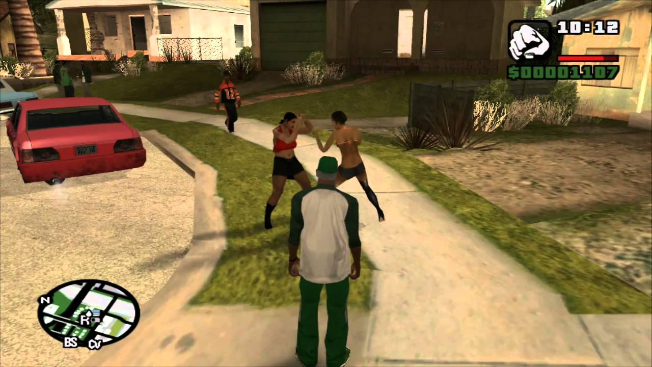 GTA: San Andreas - Hooker Street Fight (HD)