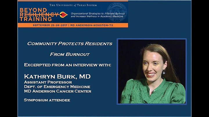 Kathryn Burk, MD, discusses "Community Protects Re...