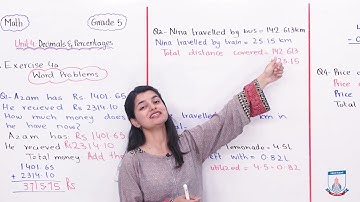 Class 5 - Mathematics - Chapter 4 - Lecture 3 - Exercise 4a Word Problems - Allied Schools