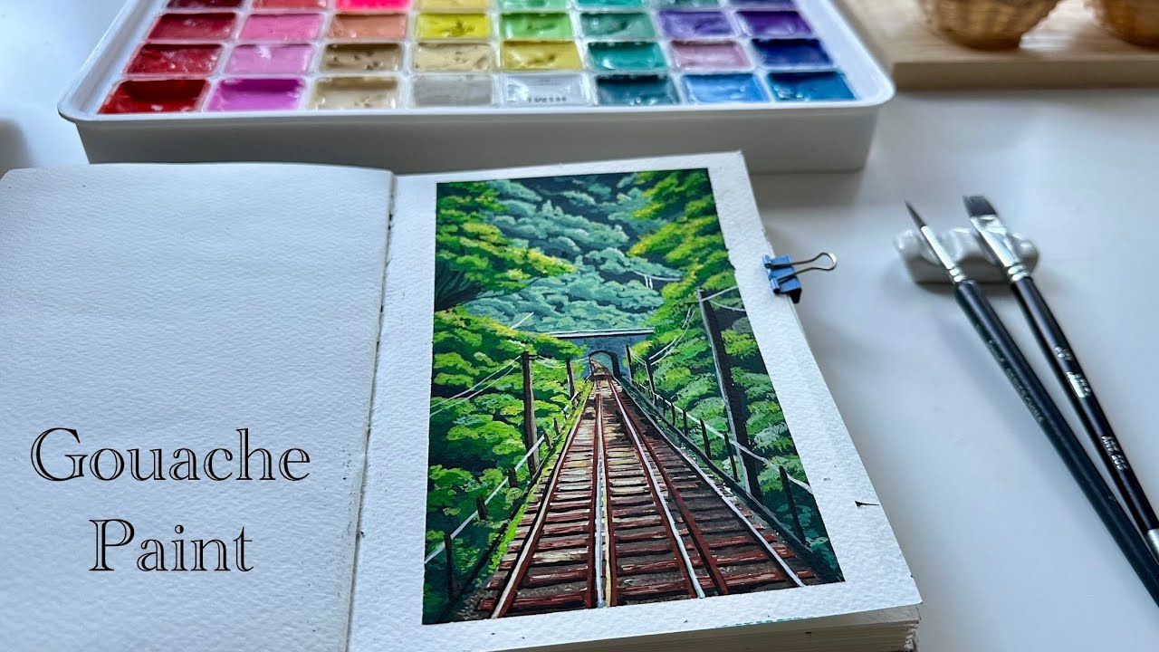 Boîte Gouache Artiste Avec 10 Tubes + Palette + 2 Vernis 75ml - Maison Franco Cannes, Neuf En Bois