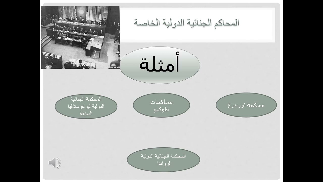 المحاكم الجنائية الدولية