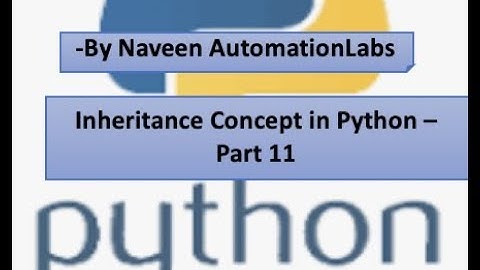 Inheritance || Multiple Inheritance in Python– Part 11