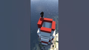 Simple Lighthouse base tutorial! #minecraft #minecraftbuilding #minecrafttutorial