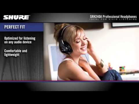 Shure SRH240A Professional Quality Headphones Product Overview