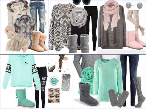 gray uggs outfit