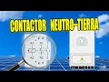 Cómo instalar un contactor neutro–tierra en inversor híbrido