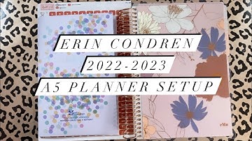 How I’m Setting Up My 2022-2023 Erin Condren A5 Daily Duo | Compact Vertical LifePlanner 🌟