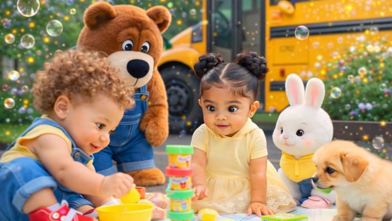 Snowy Hill Bus Adventure! | Learn Vehicles & Traffic Sounds | EPS 14