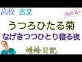 うつろひたる菊・なげきつつひとり寝る夜【蜻蛉日記】教科書の解説〈古典探究〉
