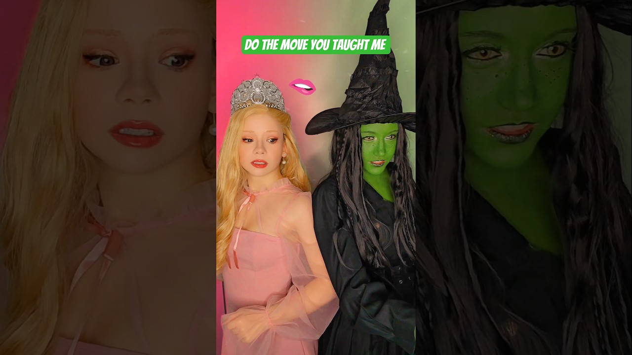 Not that move!! | Elphaba & Glinda @nikkihatsunecosplay #cosplay #shorts #wicked
