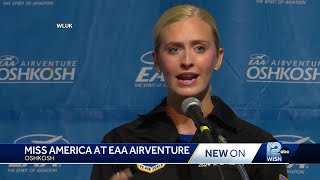 Air Force officer, Miss America makes waves at EAA