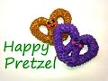 Happy Pretzel Tutorial by feelinspiffy (Rainbow Loom)