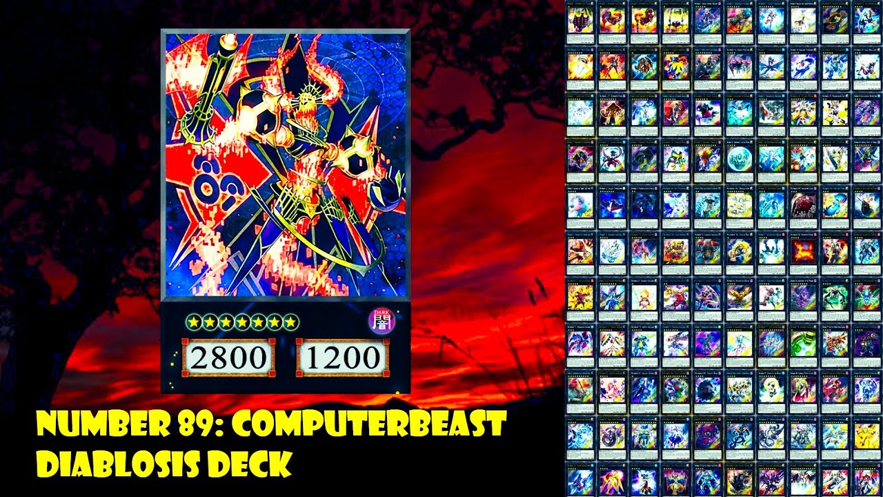 YGOPRO)Number 89: Computerbeast Diablosis deck,rank 7 xyz 