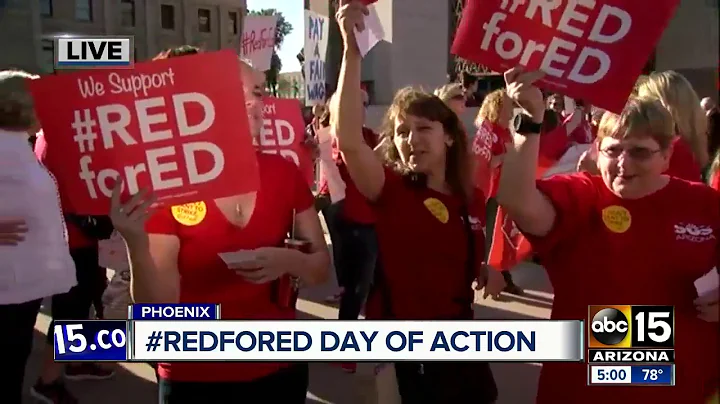 Protesters gather at state capitol calling for higher teacher pay