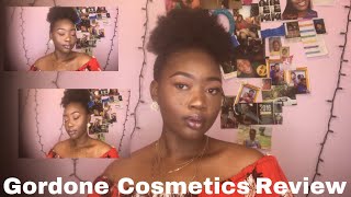 Gordone Cosmetics review 💓 Support Black Owned Businesses