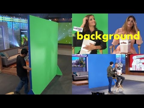 Tv Talk Show Studio Lighting Background Set Up For Green Screen