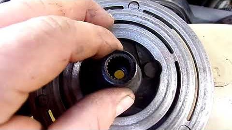 Setting a/c clutch gap on a ford F250