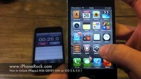 How to Unlock iPhone 4 using GEVEY SIM on iOS 5 , 5.0.1