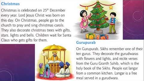 CBSE - 2nd std EVS lesson-12 Our festival