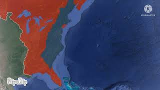 The American Revolutionary War in 1 minute and 11 seconds Using Google Earth