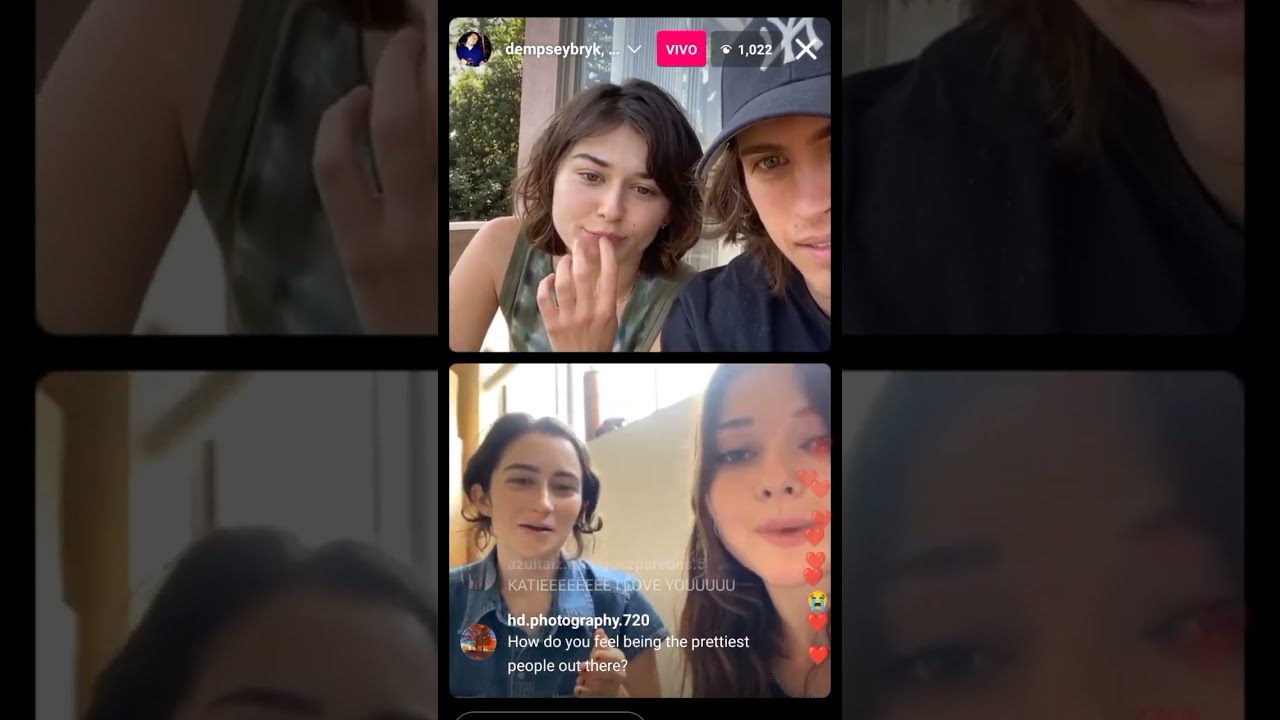 Katie Douglas & Dempsey Bryk vía Instagram Live (28/04/2023) 